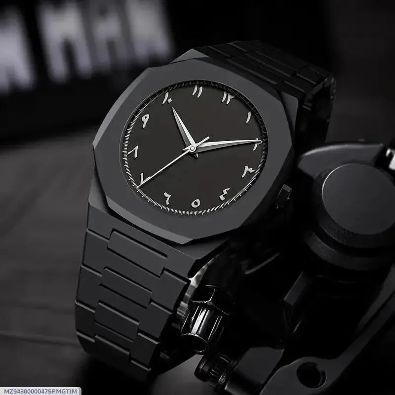Men's Black Arabic Dial Watch