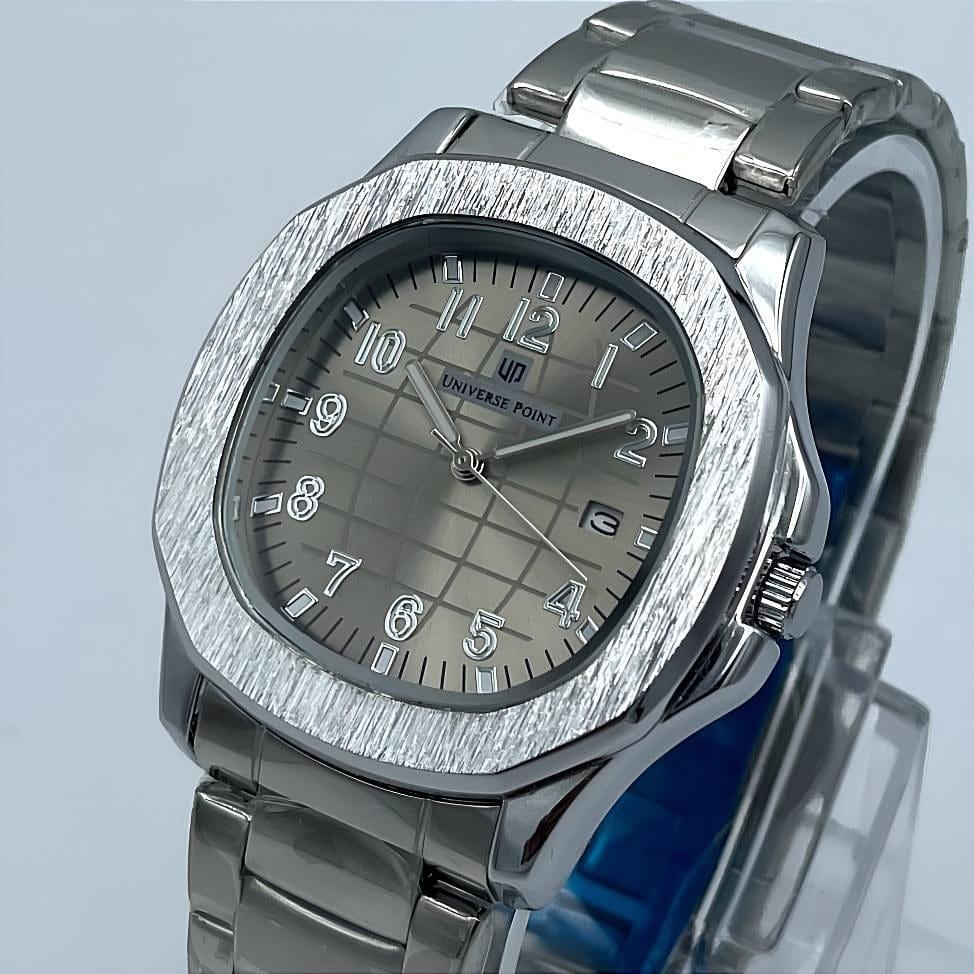 Men's Stainless Steel Watch with Date Display